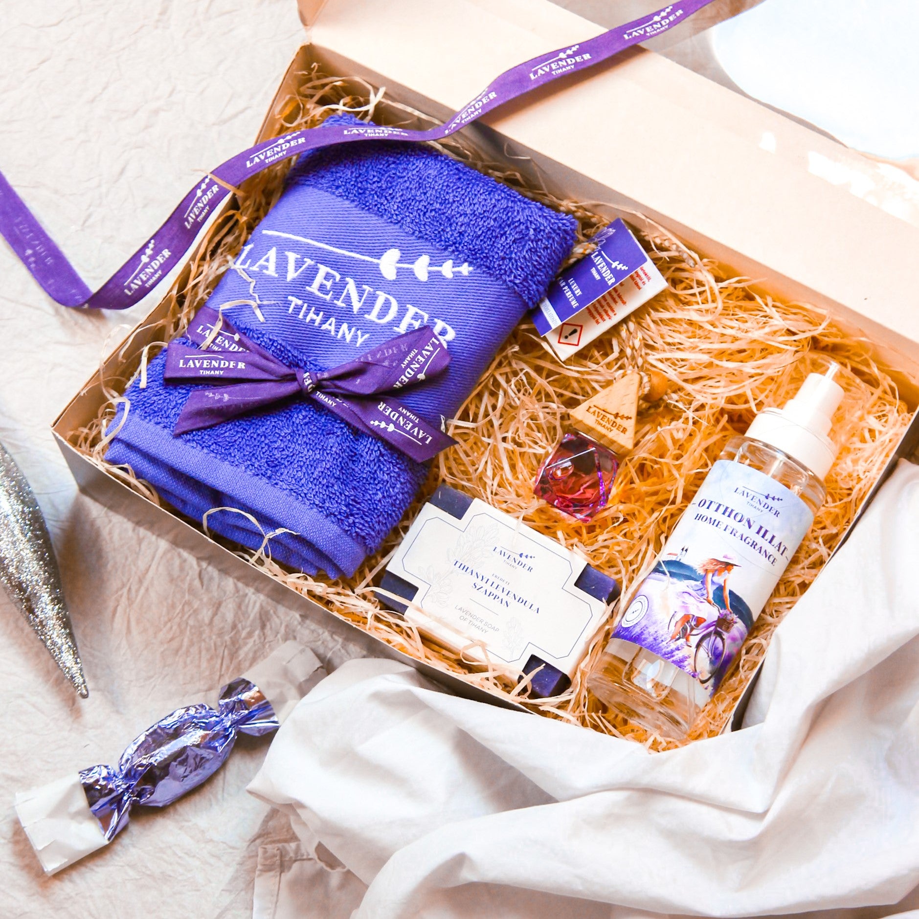 Tihany Lavender Scented Home Gift Box for